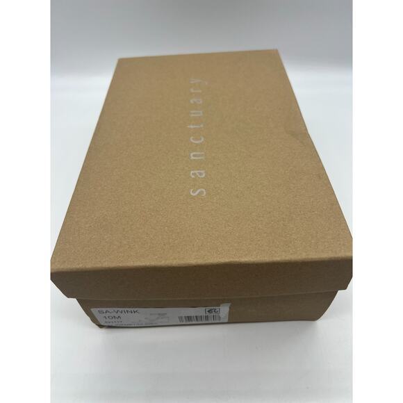 Sanctuary Wink Leather Ankle Strap Woven Brown Wedge Sandals Women’s 10 - Picture 7 of 9